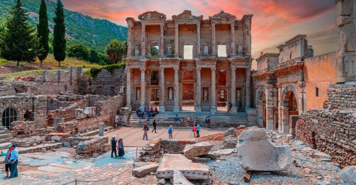 A closer view of the archaeological site of Ephesus