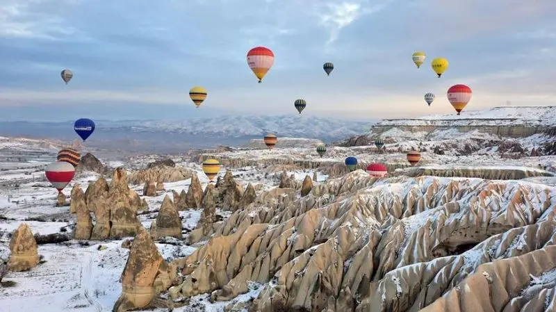 Fairy Chimneys in winter