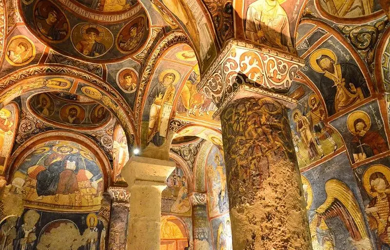 Frescoes in the Goreme Open Air Museum